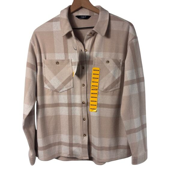 MEMBER'S MARK WOMEN'S COZY BUTTON DOWN JACKET TOP SIZE MEDIUM BRAND NEW - Picture 1 of 4